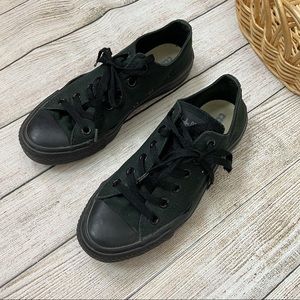 All Black All Star Converse